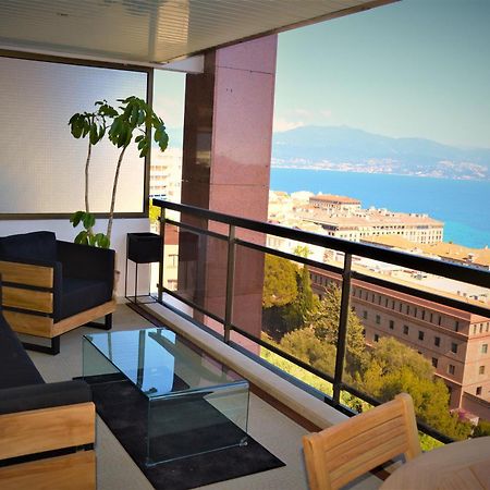 Grand T2 Standing Ajaccio Proche Centre Et Plages Vue Panoramique Parking Prive Exterior photo