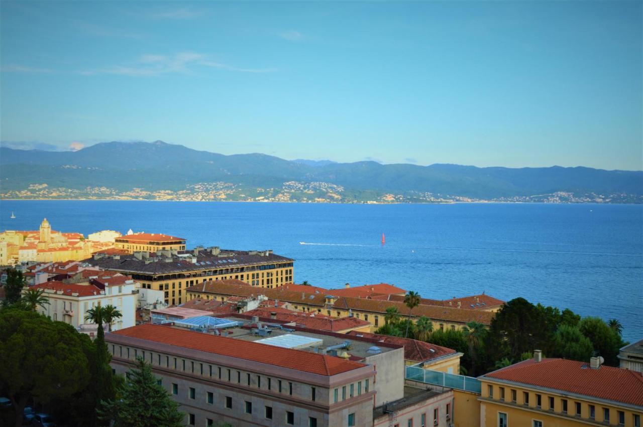 Grand T2 Standing Ajaccio Proche Centre Et Plages Vue Panoramique Parking Prive Exterior photo