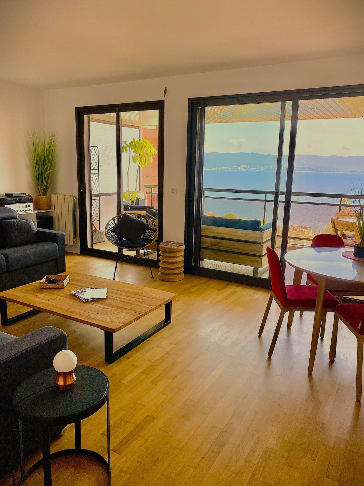 Grand T2 Standing Ajaccio Proche Centre Et Plages Vue Panoramique Parking Prive Exterior photo