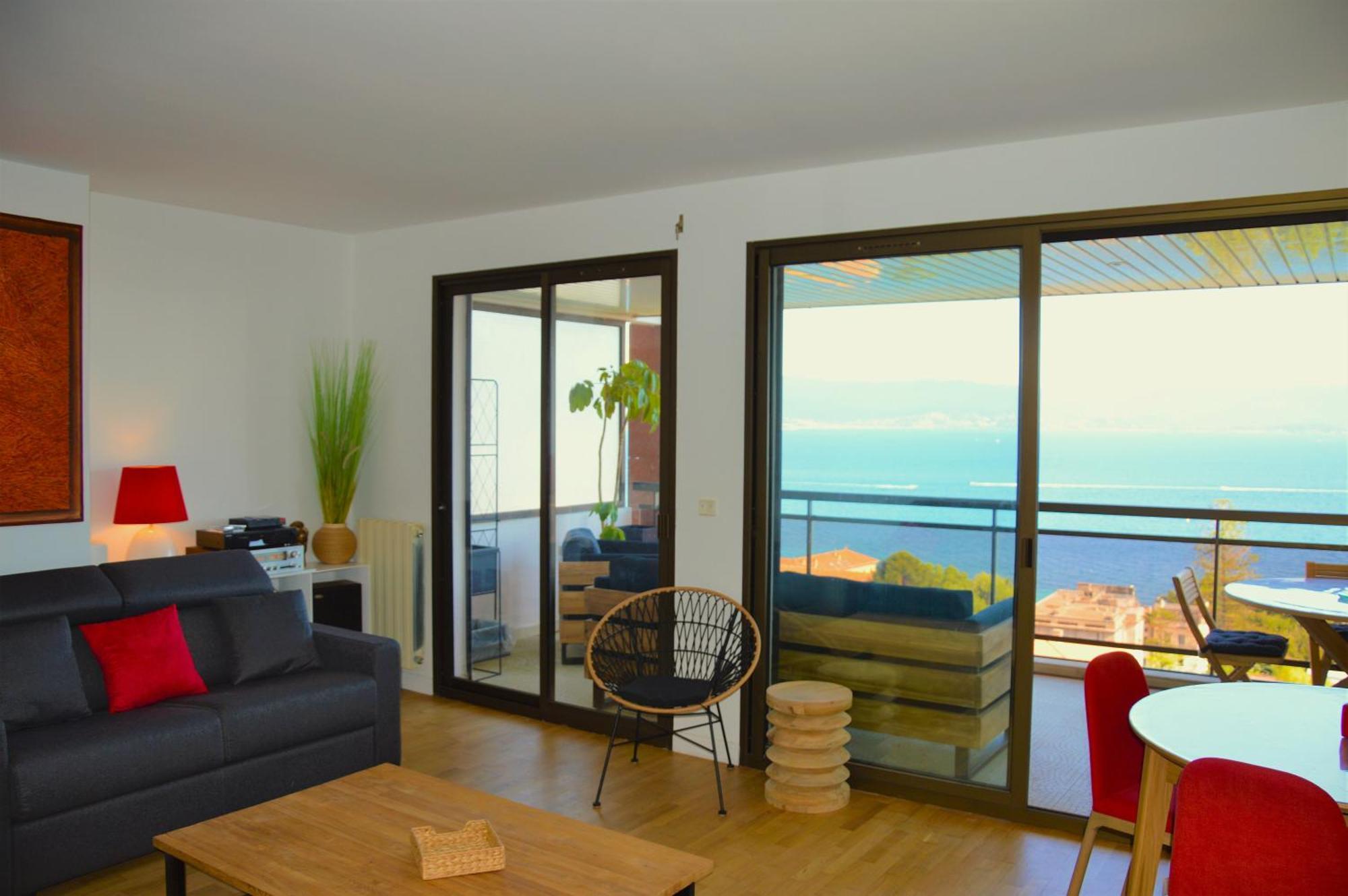 Grand T2 Standing Ajaccio Proche Centre Et Plages Vue Panoramique Parking Prive Exterior photo